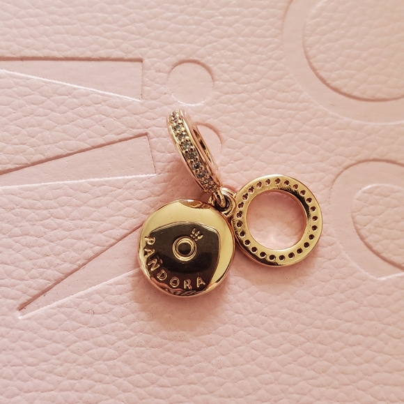 Pandora Rose Baby Blue Signature Charm SOLD - Picture 2 of 4